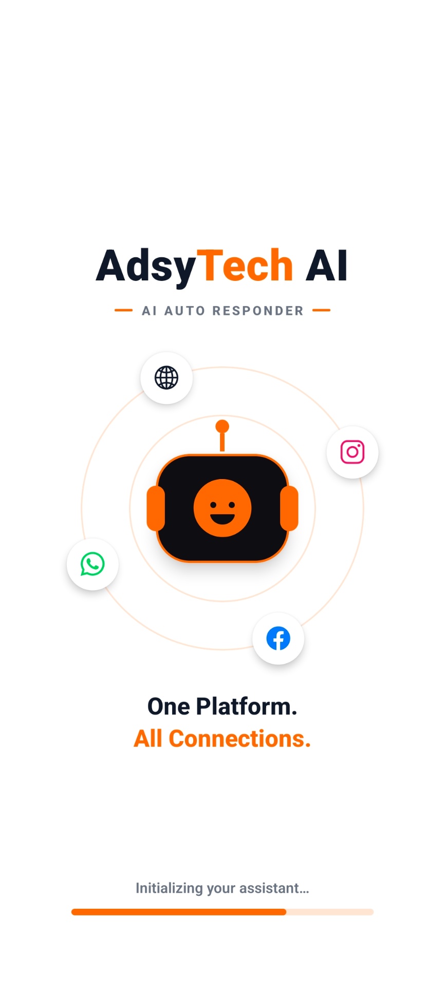 AdsyTech AI — One Platform screen